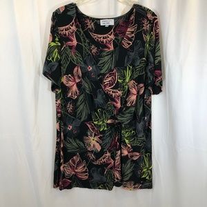 Black Tropical Print Prescott 2x